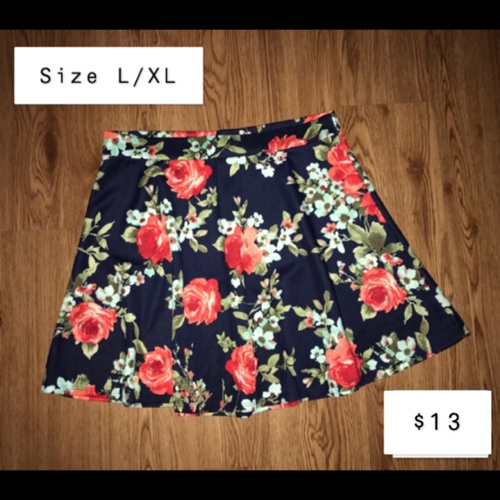Floral circle skirt